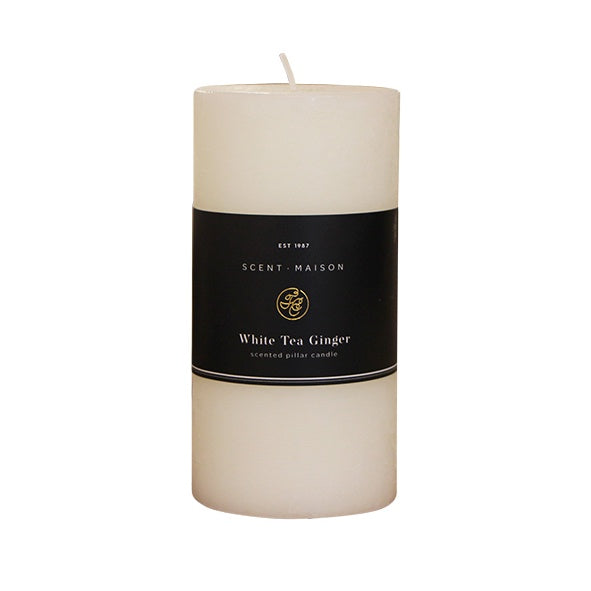 White Tea Ginger Maison Pillar Candle | 3x6