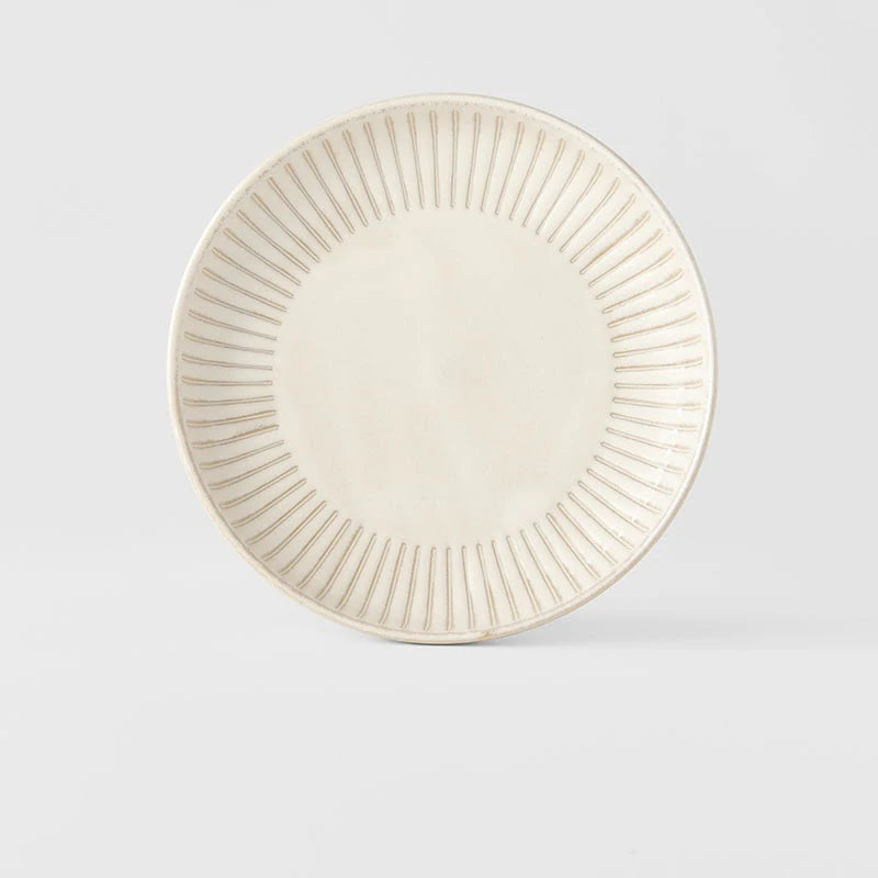 Ridged Alabaster High Rim Plate