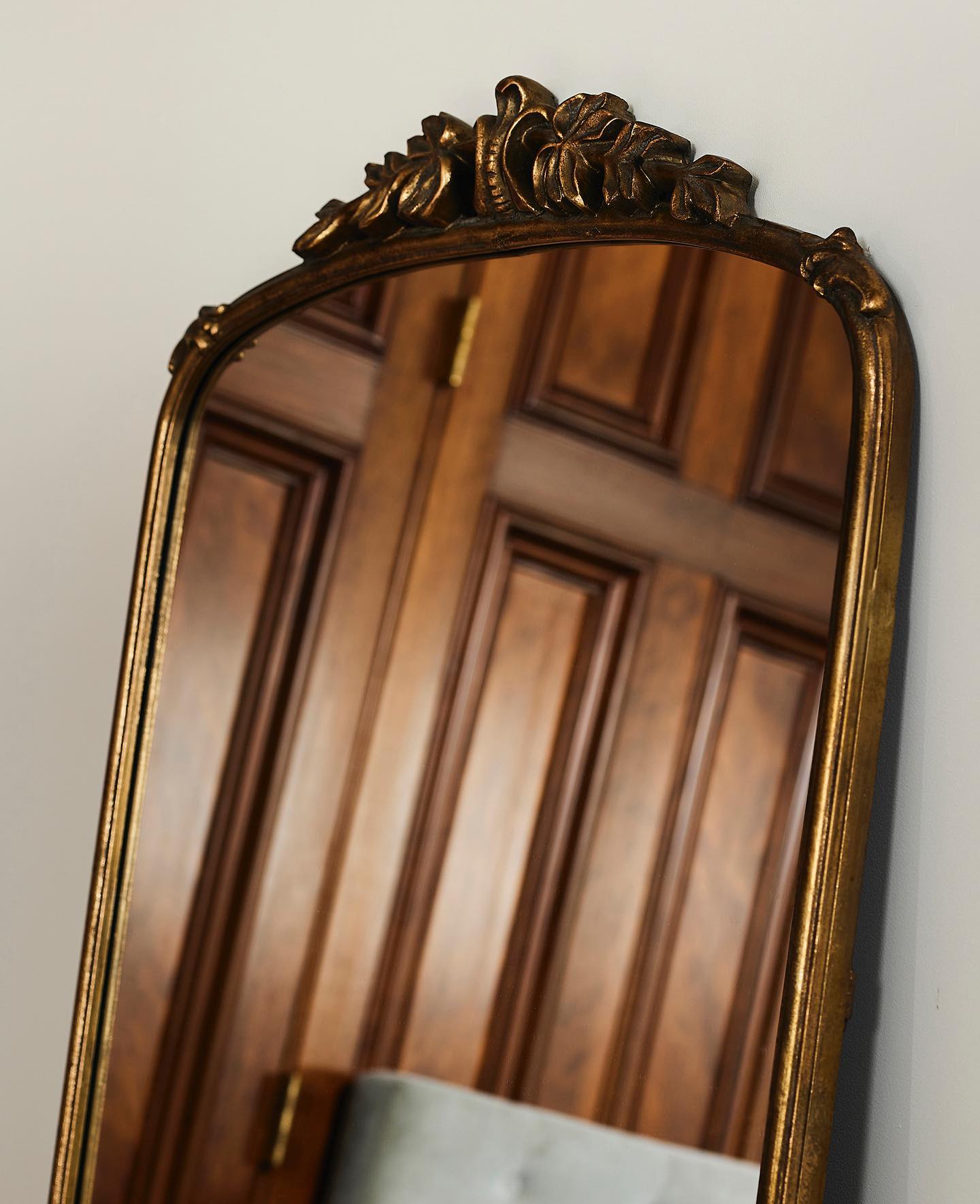 Belle Vie Antique Gold Floor Mirror