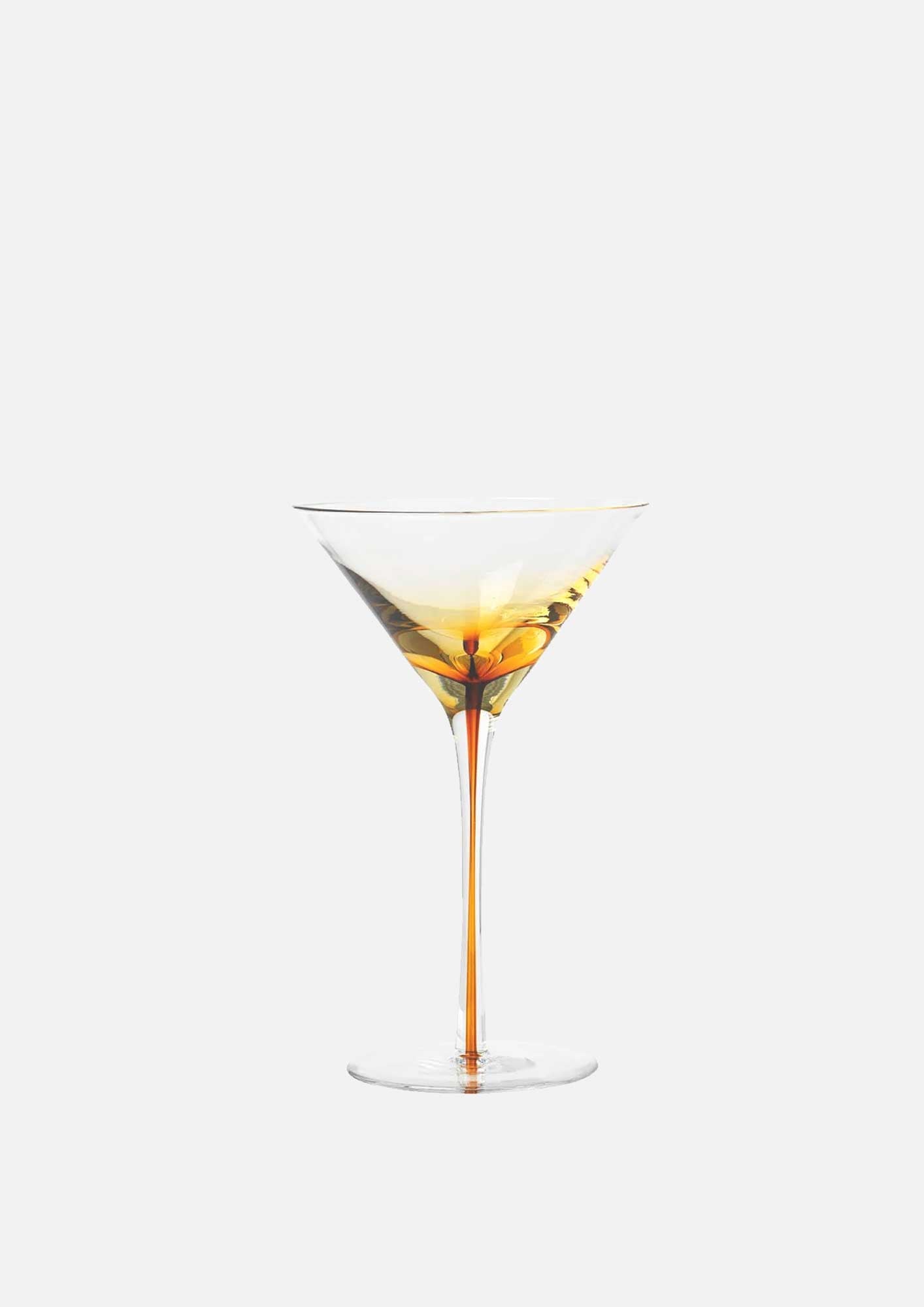 BROSTE Amber Martini Glass