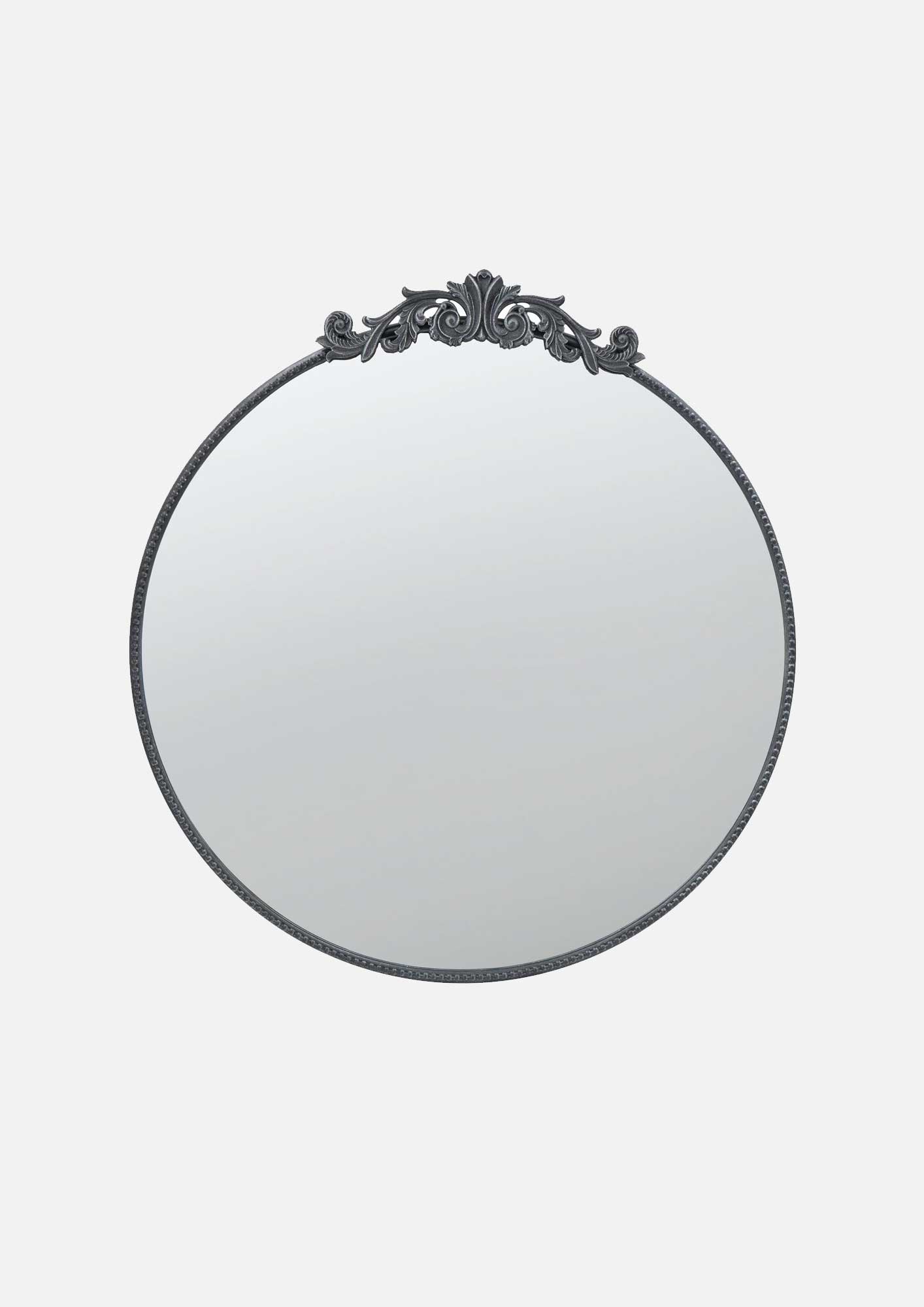 Baroque Metal Round Mirror