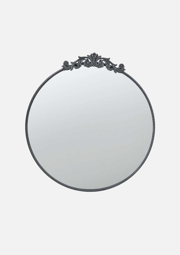 Baroque Metal Round Mirror