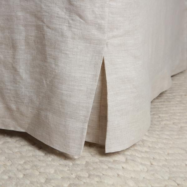 100% Linen Bed Skirt - Natural Oat