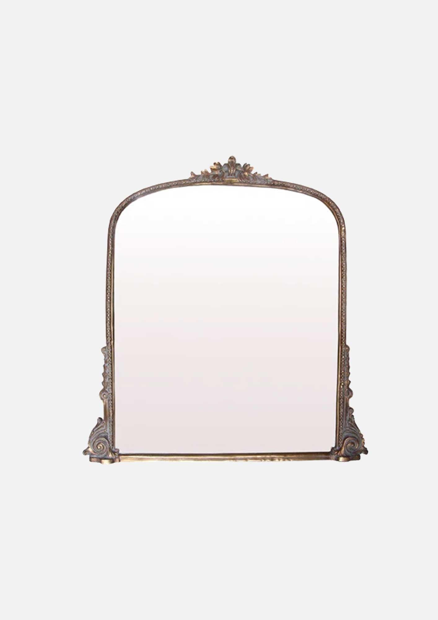 Belle Vie Mantle Mirror - Antique Gold
