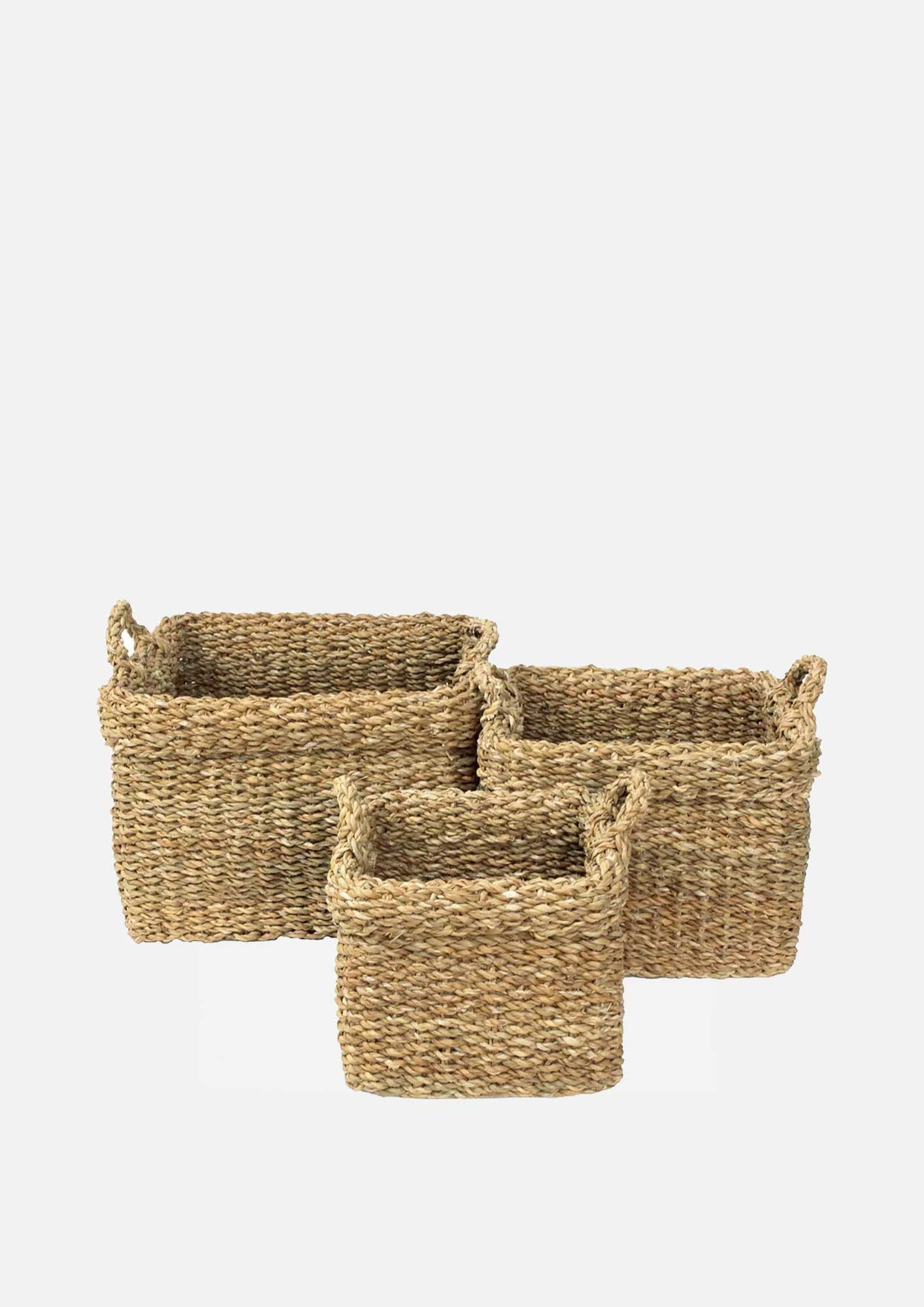 Briar Square Basket w/Handles