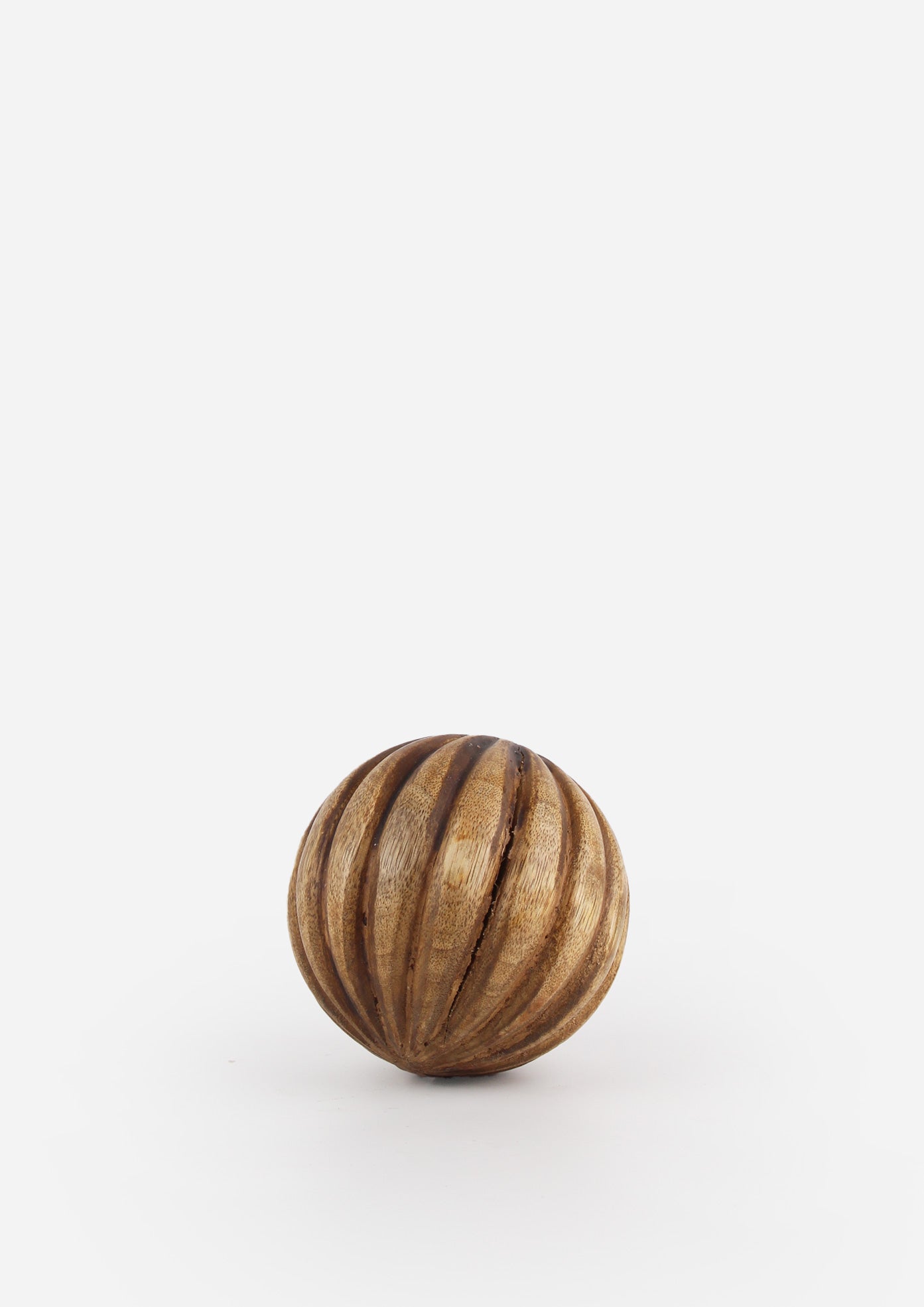 Carved Wooden Sphere