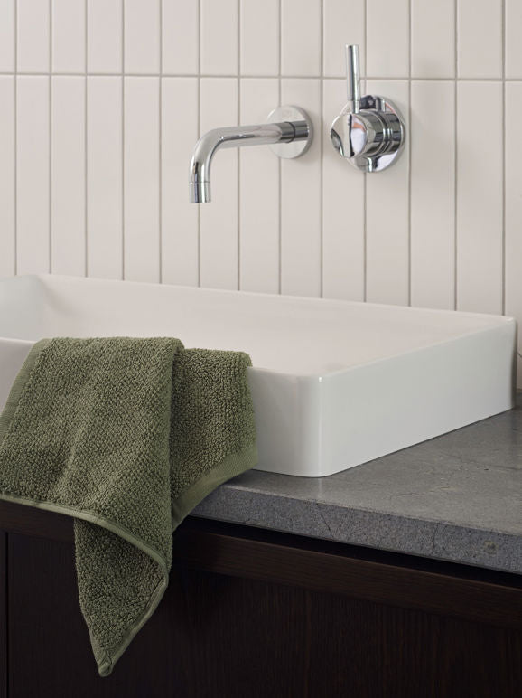 Classic Cotton Face Cloth - Olive