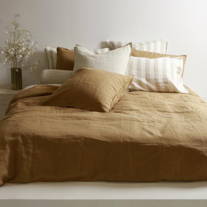100% Linen Duvet Set - Ginger