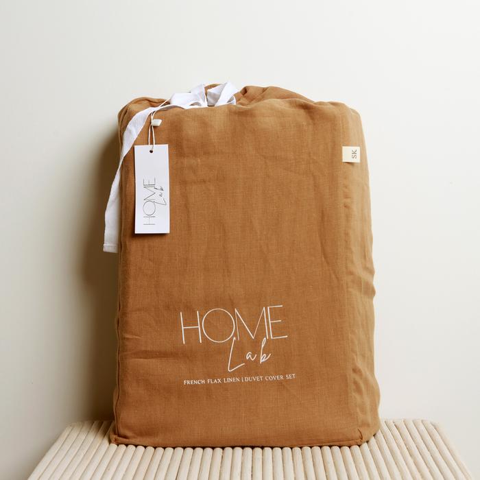 100% Linen Duvet Set - Ginger