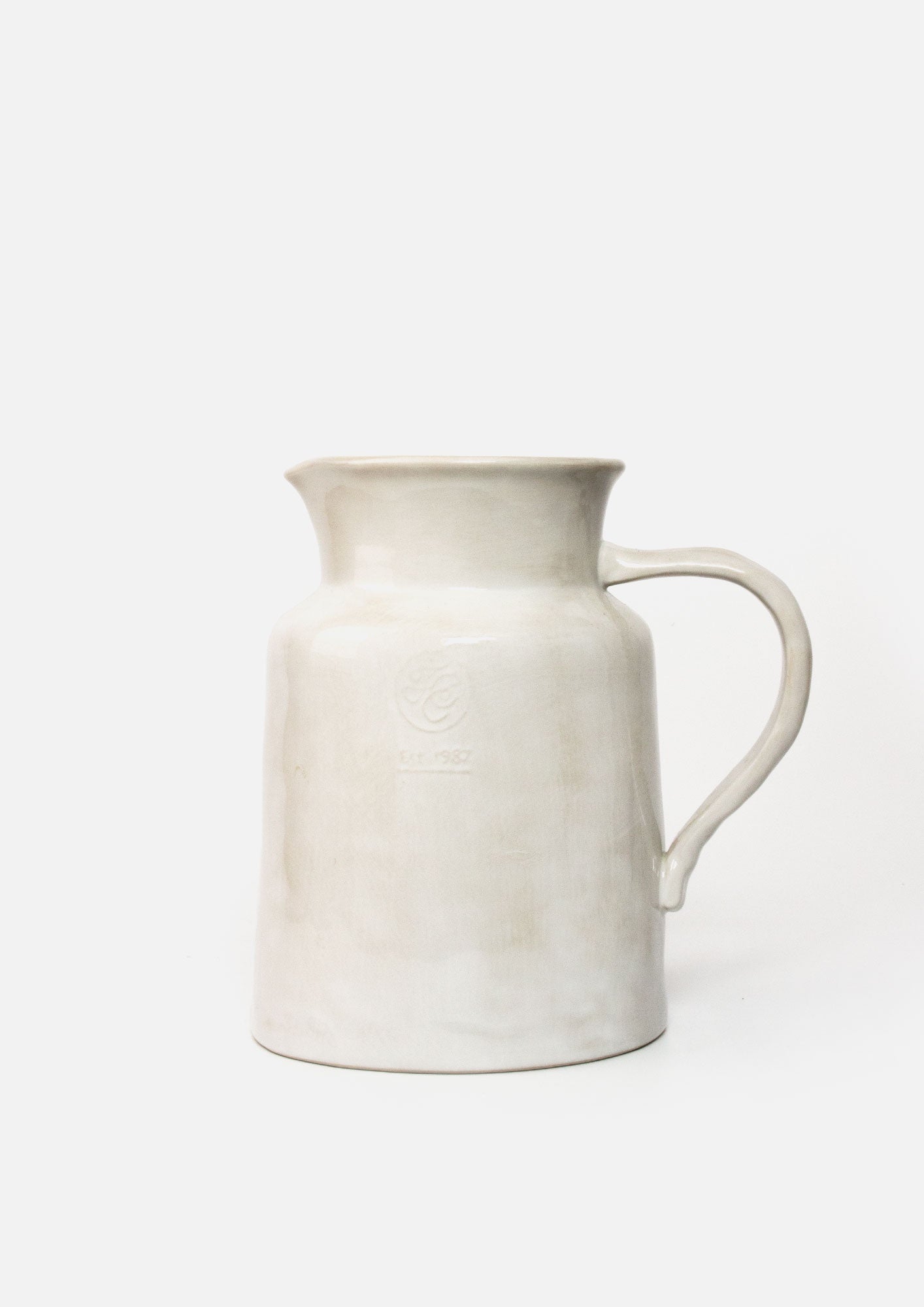 Franco Rustic White Large Pitcher