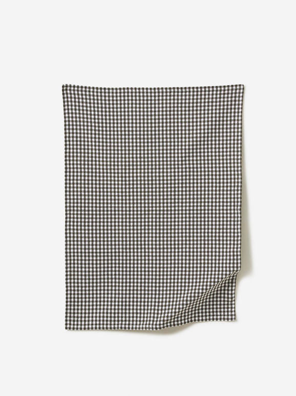 Gingham Washed Cotton Tea Towel