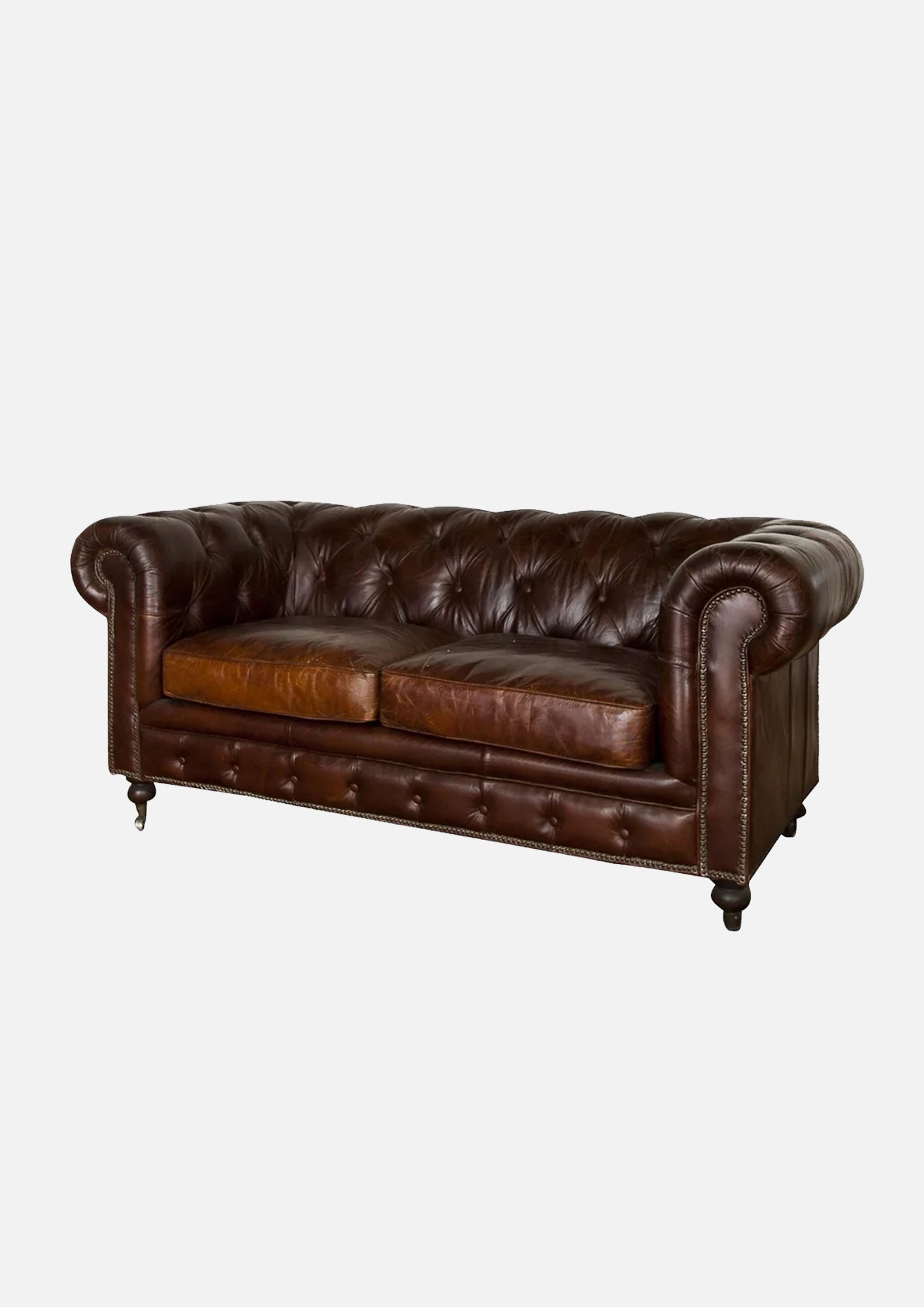 Attwood Court Leather Sofa | Brown