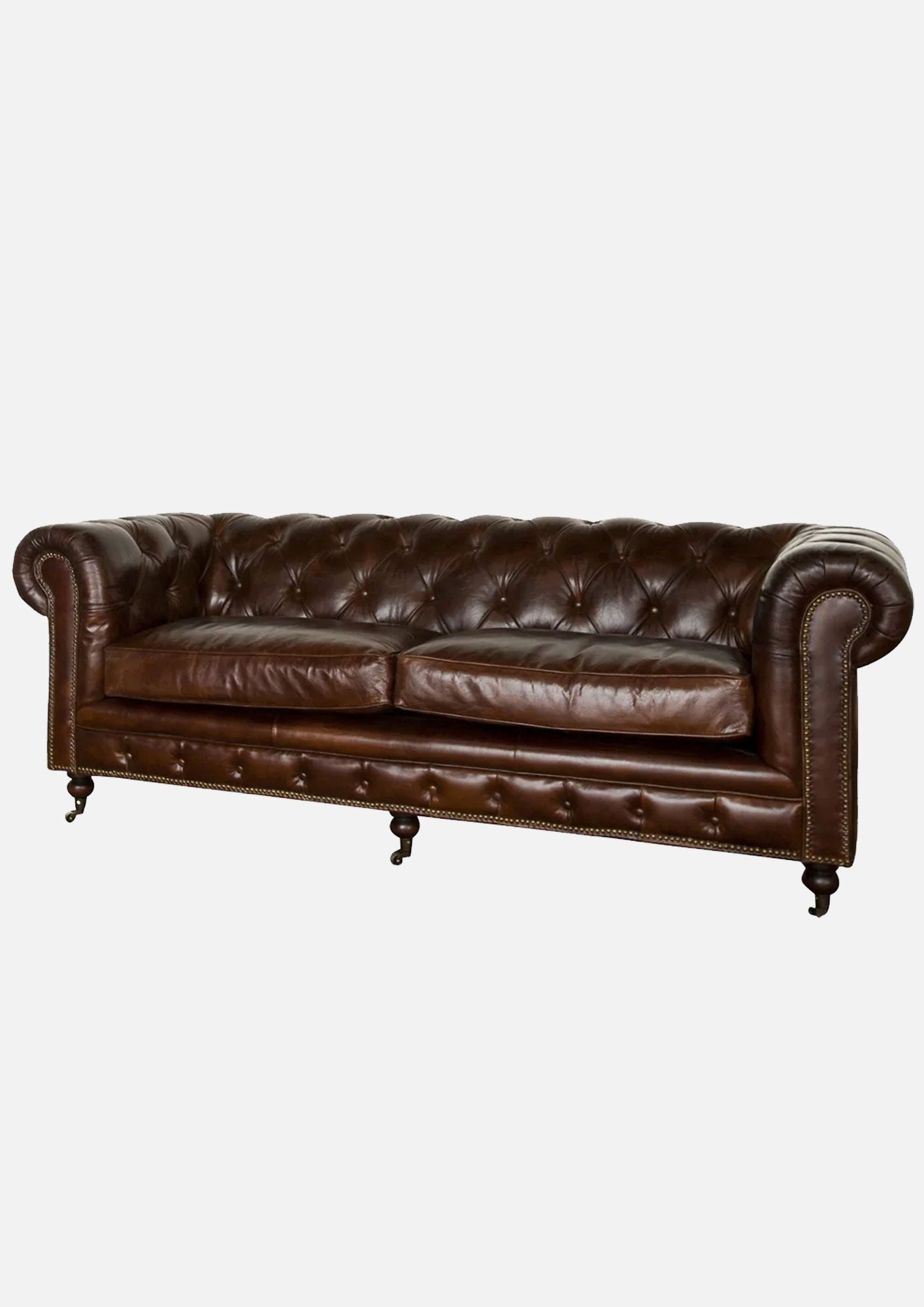 Attwood Court Leather Sofa | Brown