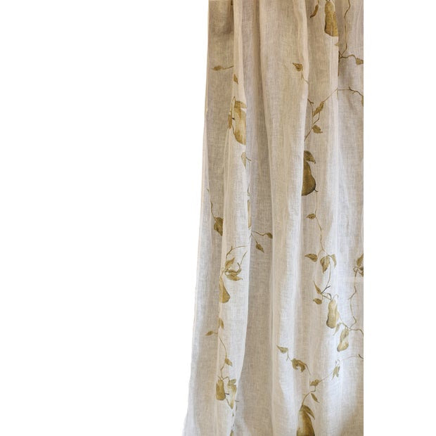 Linen Branche de Poire Curtain