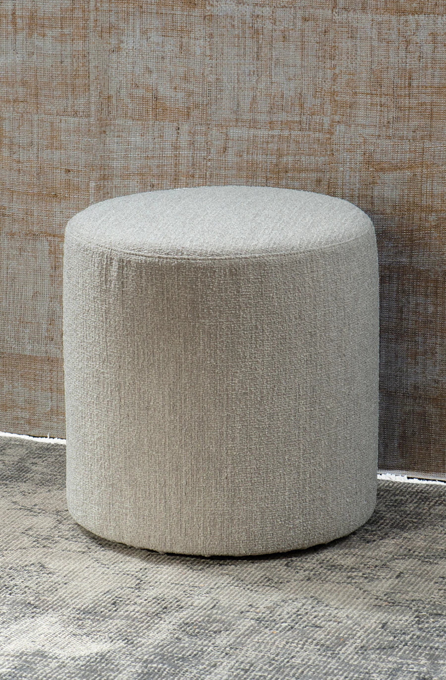 Victoria Ottoman | Boucle Greige