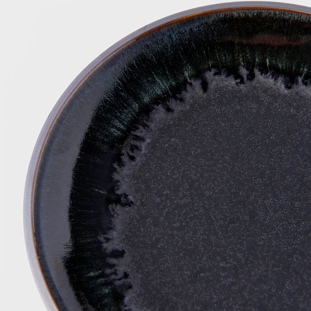 Matte Black with Shiny Edge Side Plate