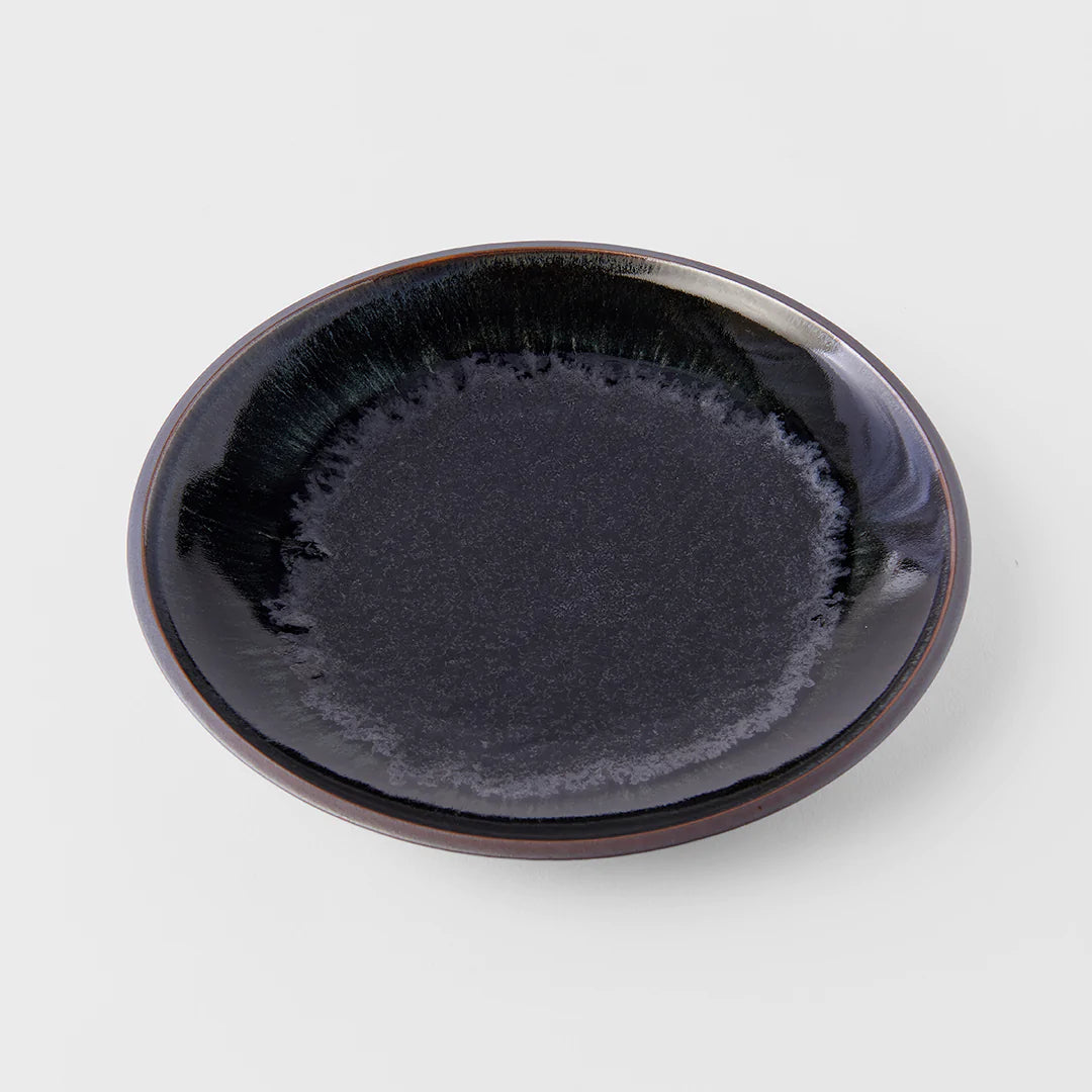 Matte Black with Shiny Edge Side Plate