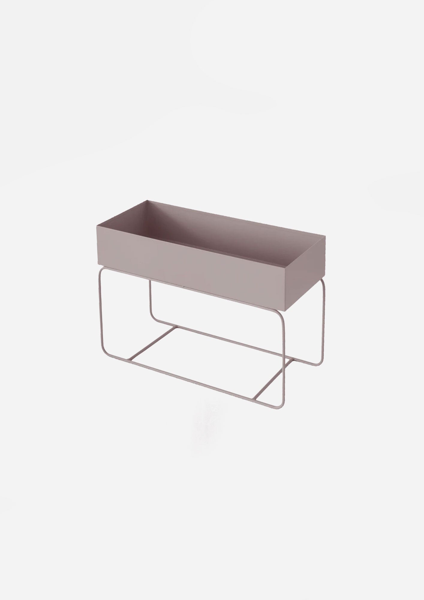 Metal Short Planter - Latte