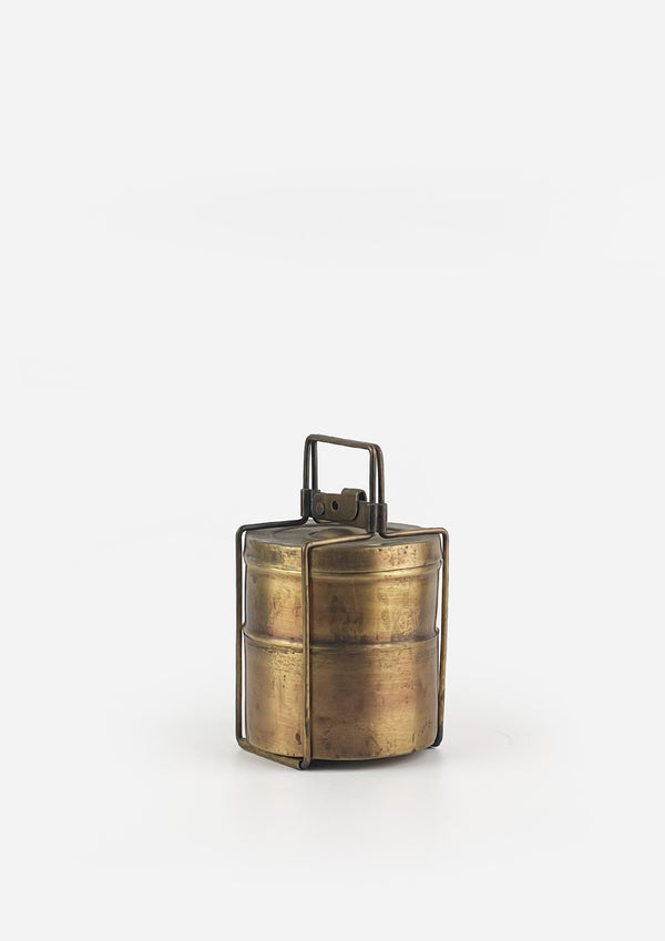 Original Brass Tiffin Box | Double