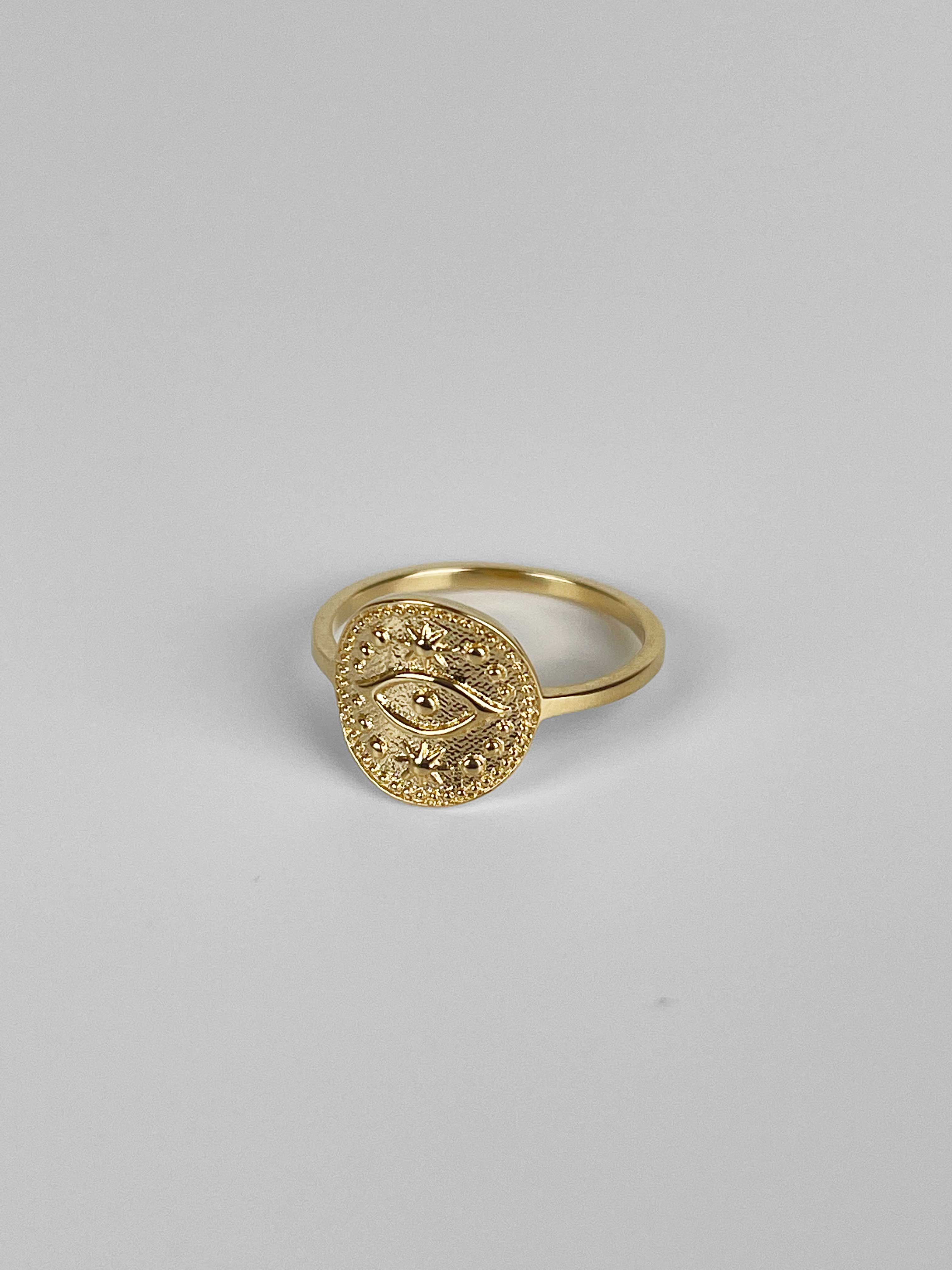 18k All Seeing Gold Ring