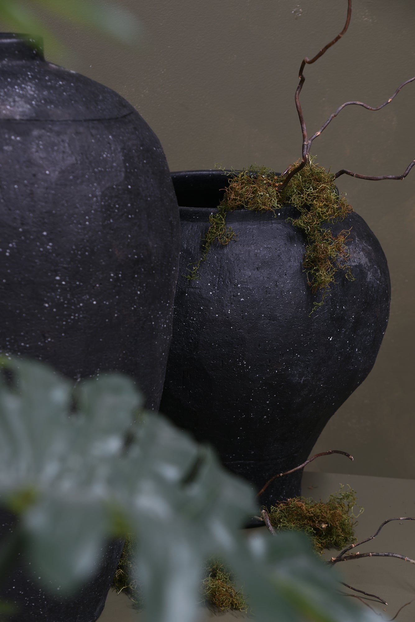 Saliano Floor Pot Black