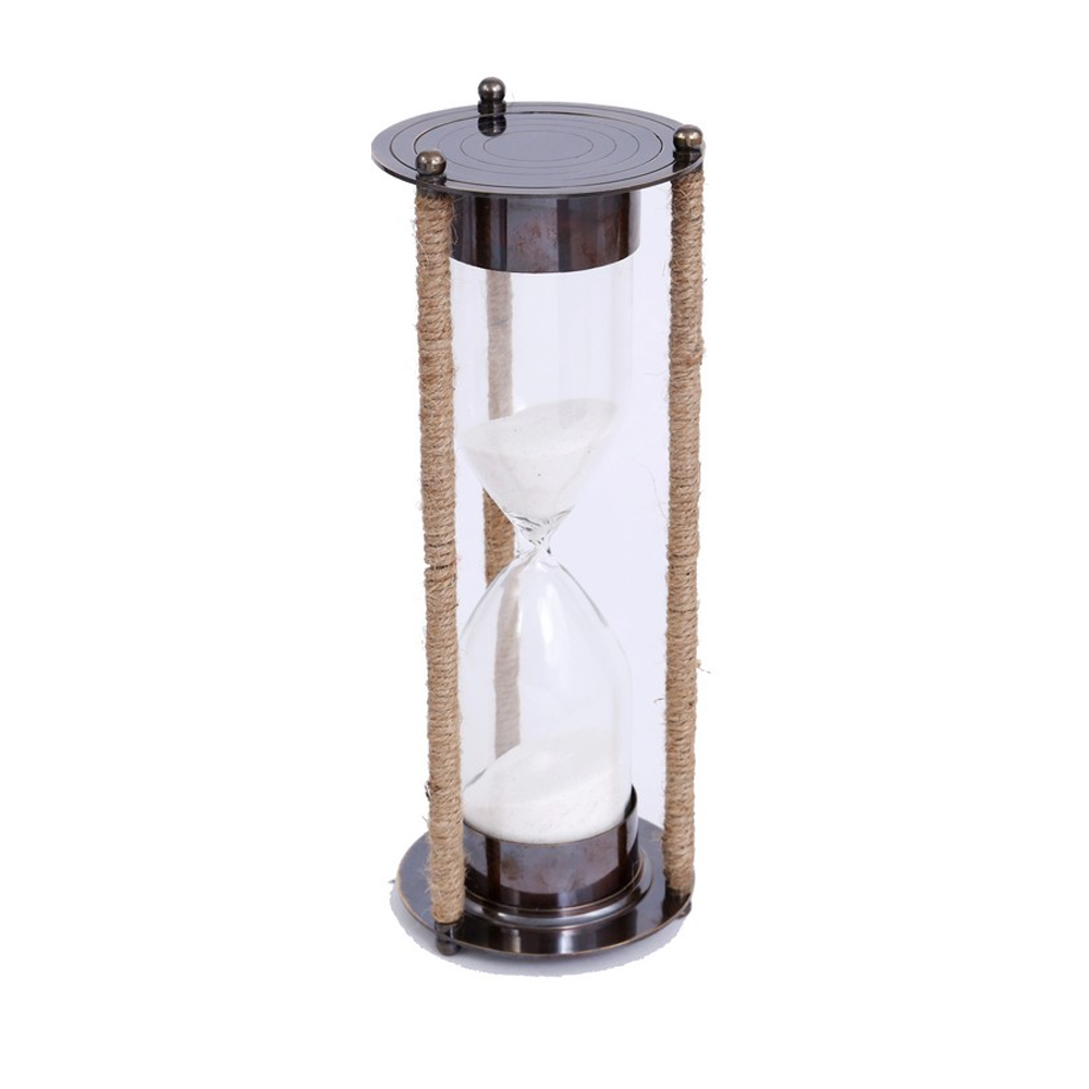 Sand Timer Brass/Rope