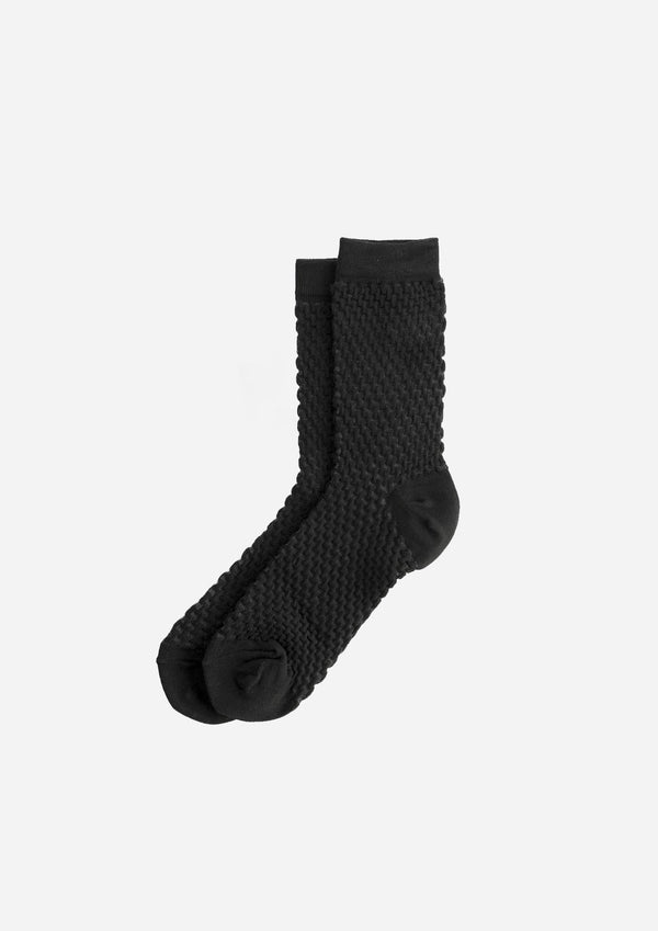 Squares Black Socks
