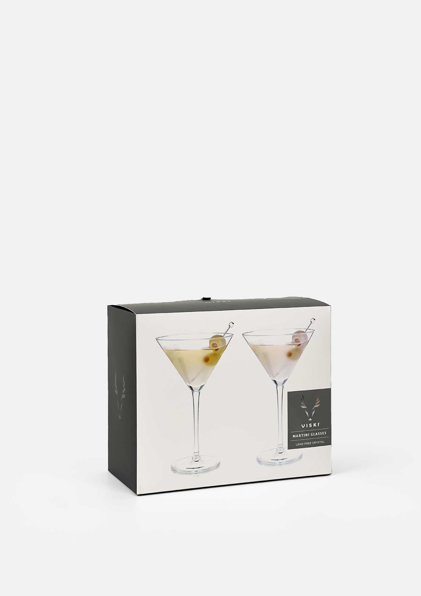 Stemmed Crystal Martini Glasses