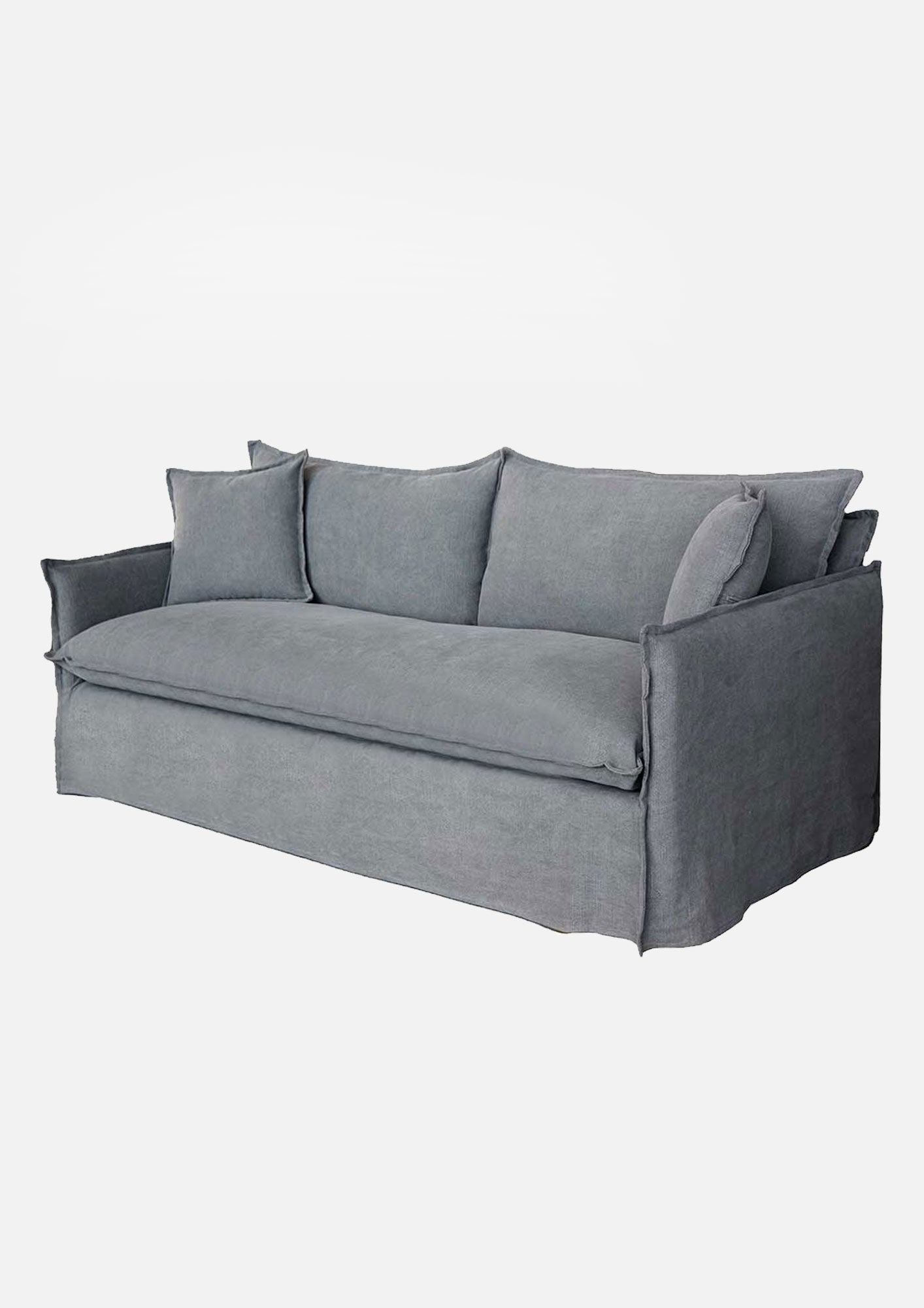 Wallace Slip Cover Sofa | Dark Grey