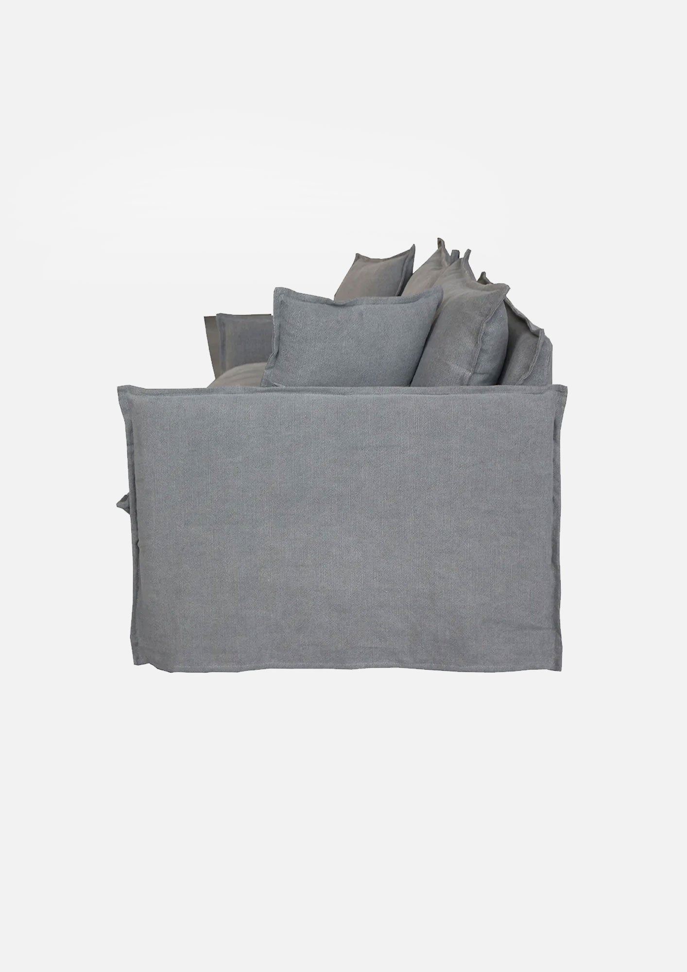 Wallace Slip Cover Sofa | Dark Grey