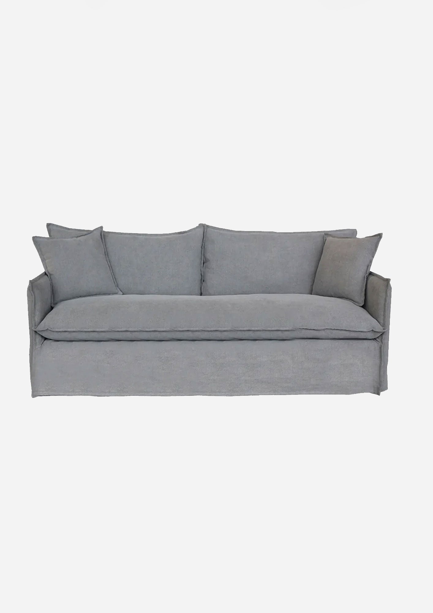 Wallace Slip Cover Sofa | Dark Grey