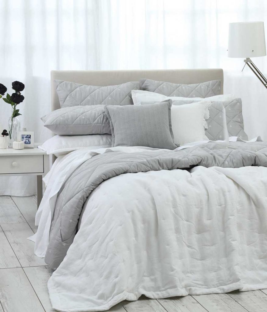 Laundered Linen Bedspread Set