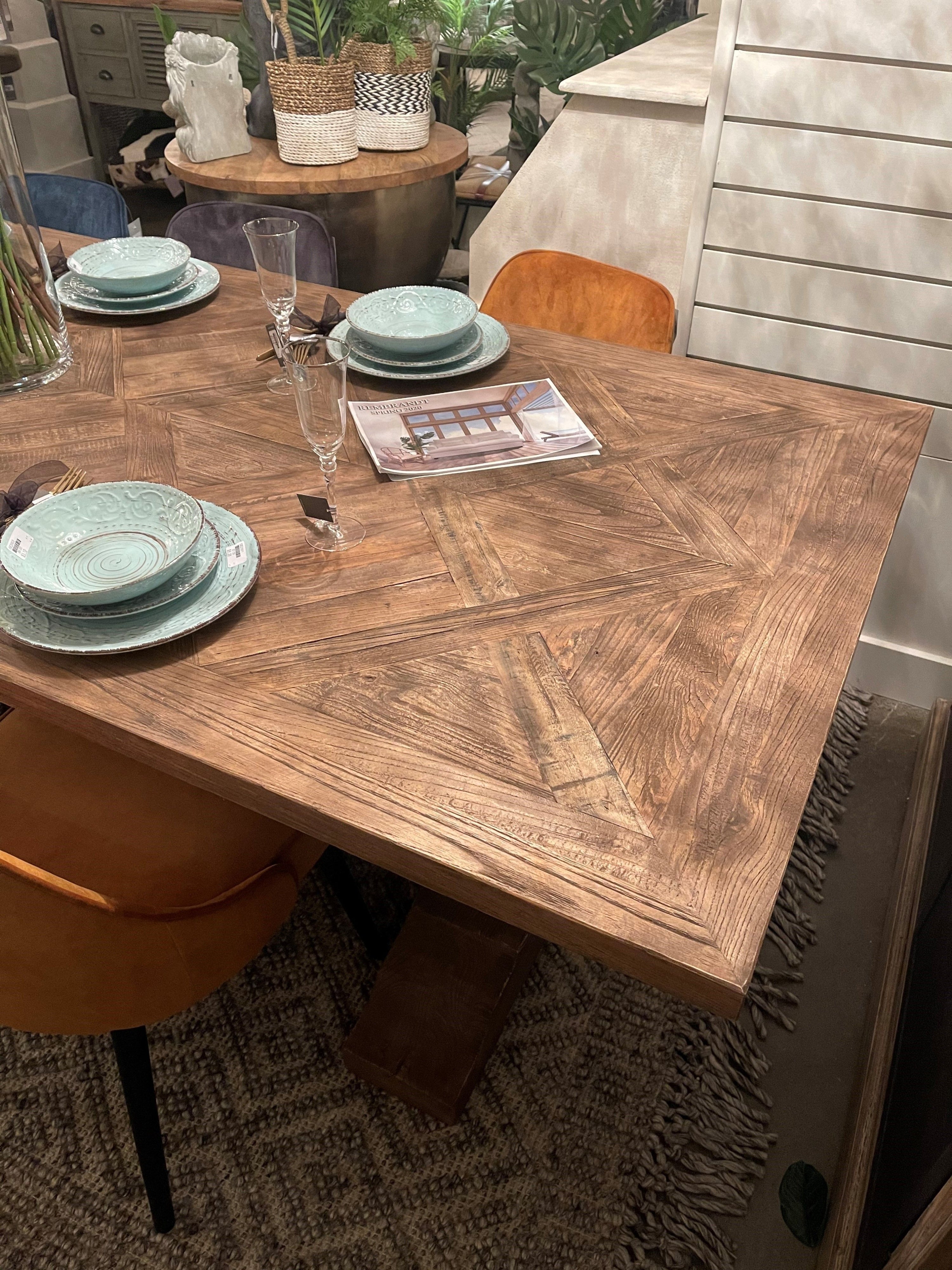 Parquet Dining Table