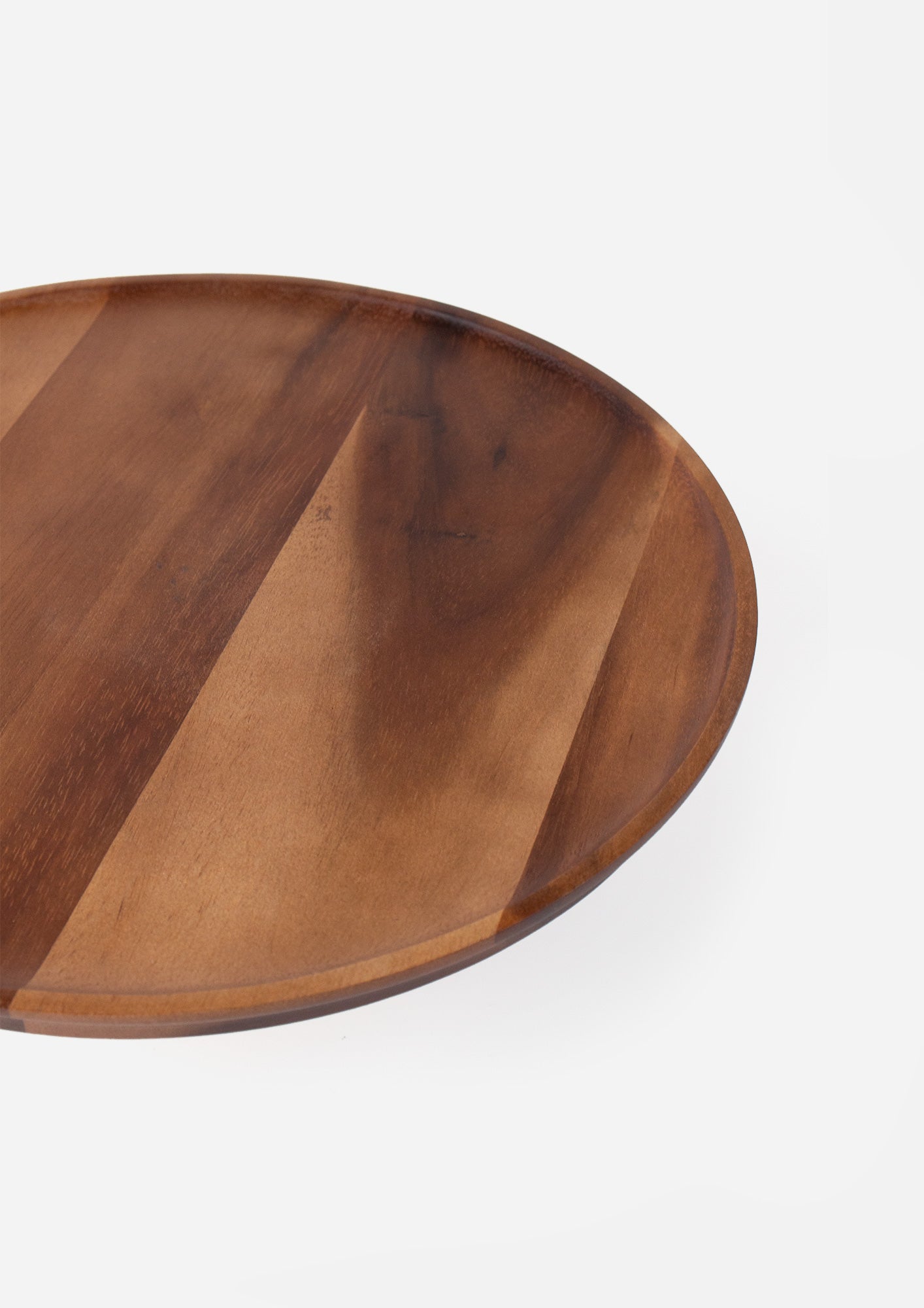 Acacia Footed Cake Stand