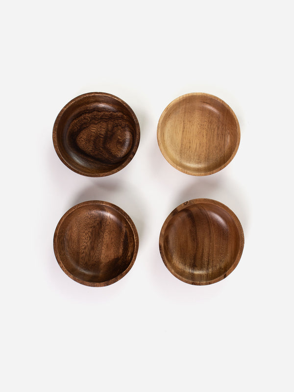 Acacia Round Bowl Set