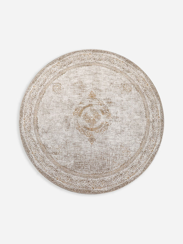 Adonis Divine Honey Round Rug