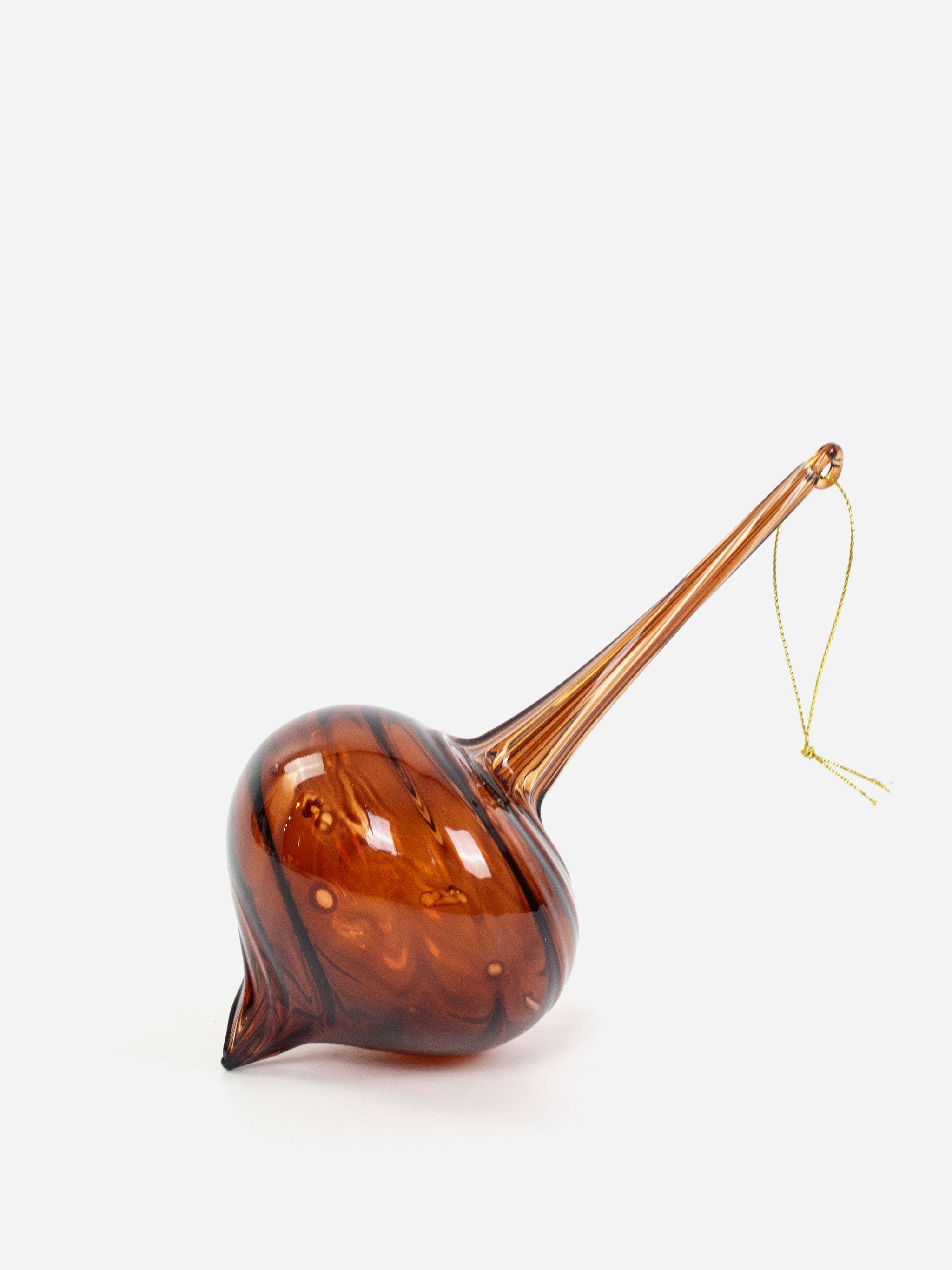 Aged Gold Hanging Glass Drop