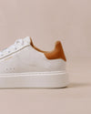 Alohas White & Tan Sneakers