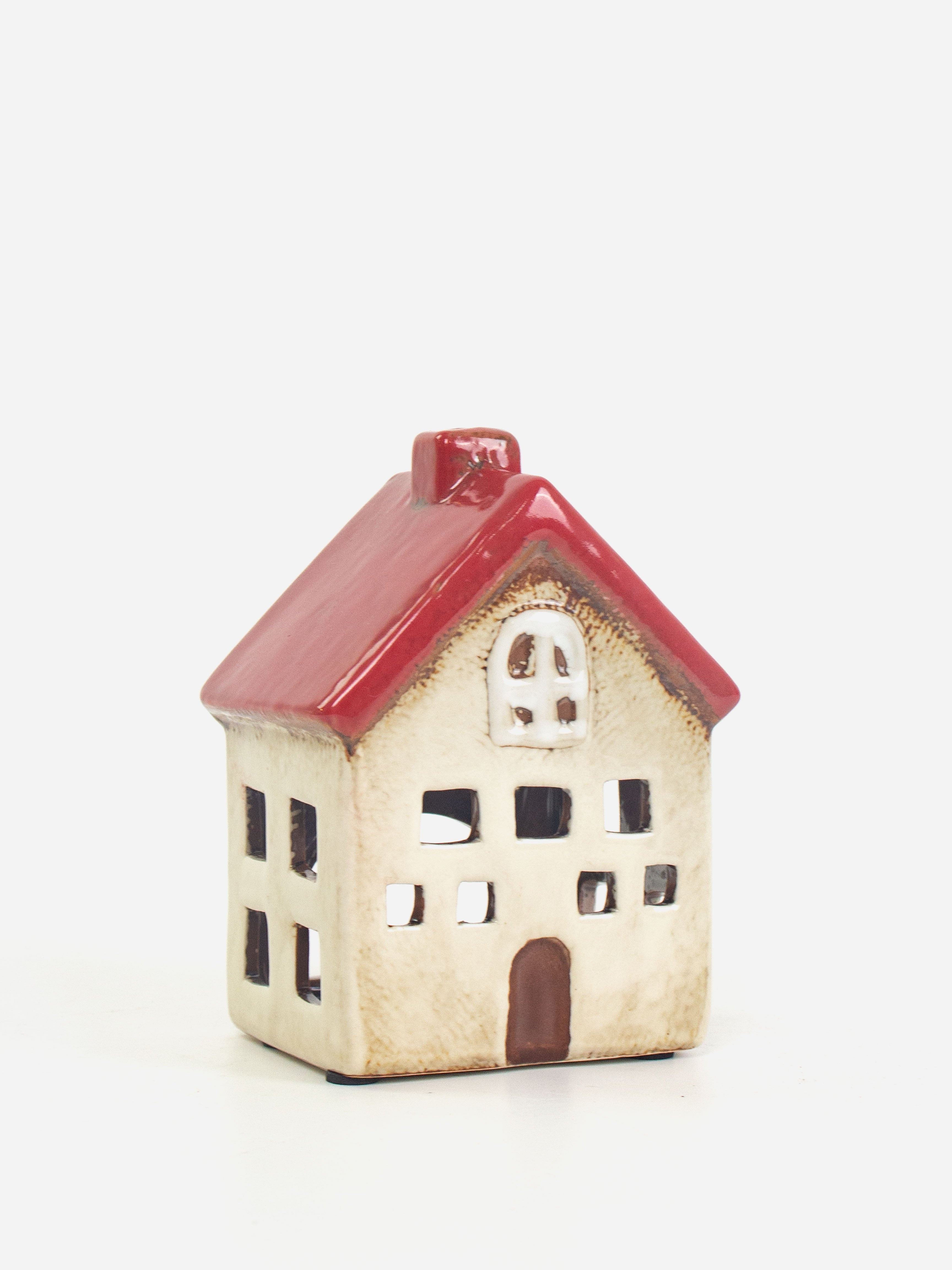 Alsace Red White Tea Light Villa
