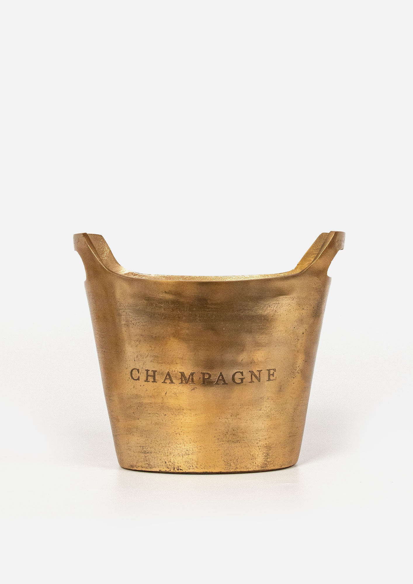 Aluminium Gold Oval Champagne Bucket