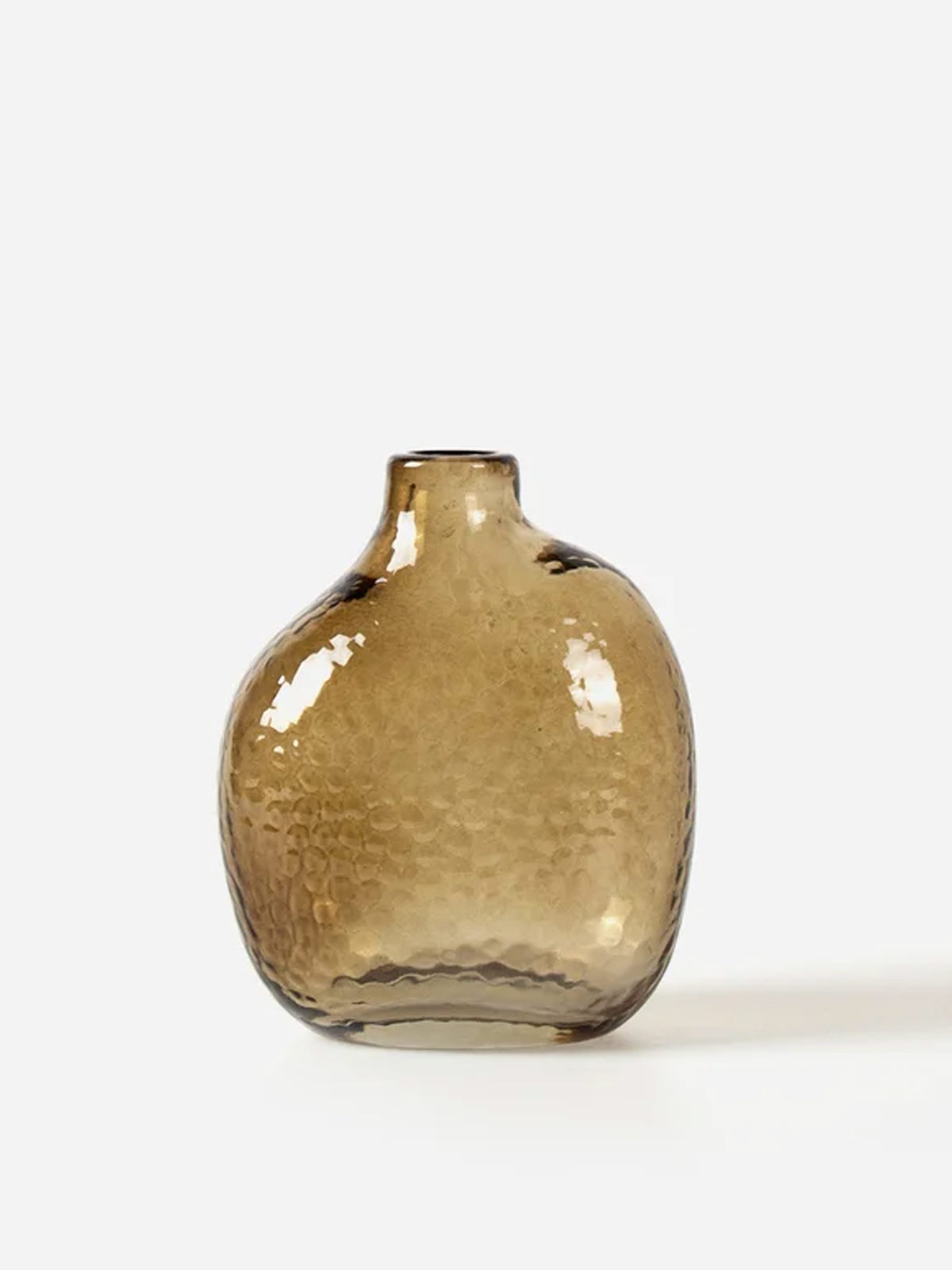 Amber Handblown Glass Vase