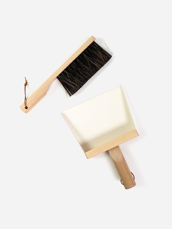 Andree Jardin Dustpan Set - White