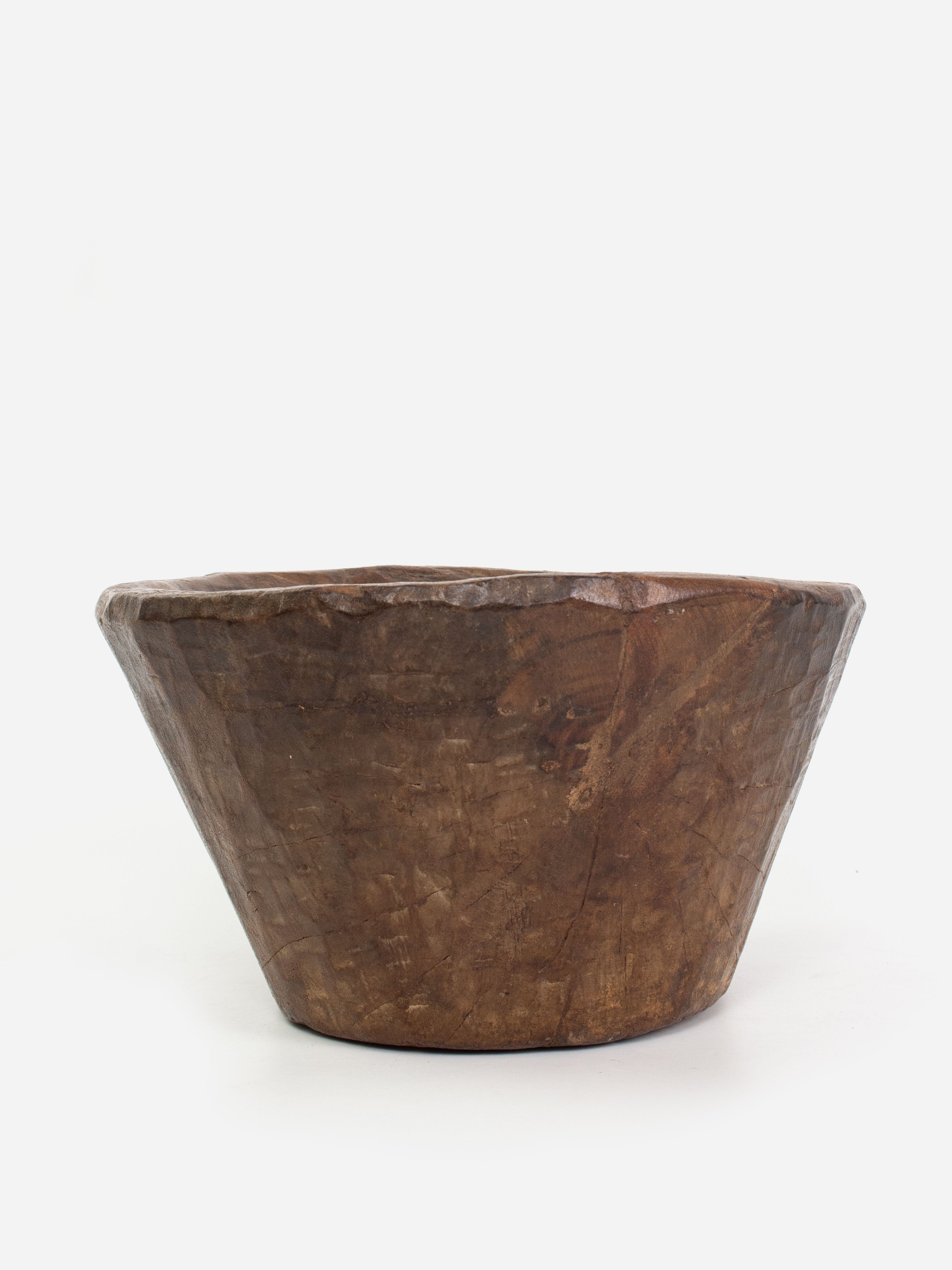 Antique Wooden Spice Bowl