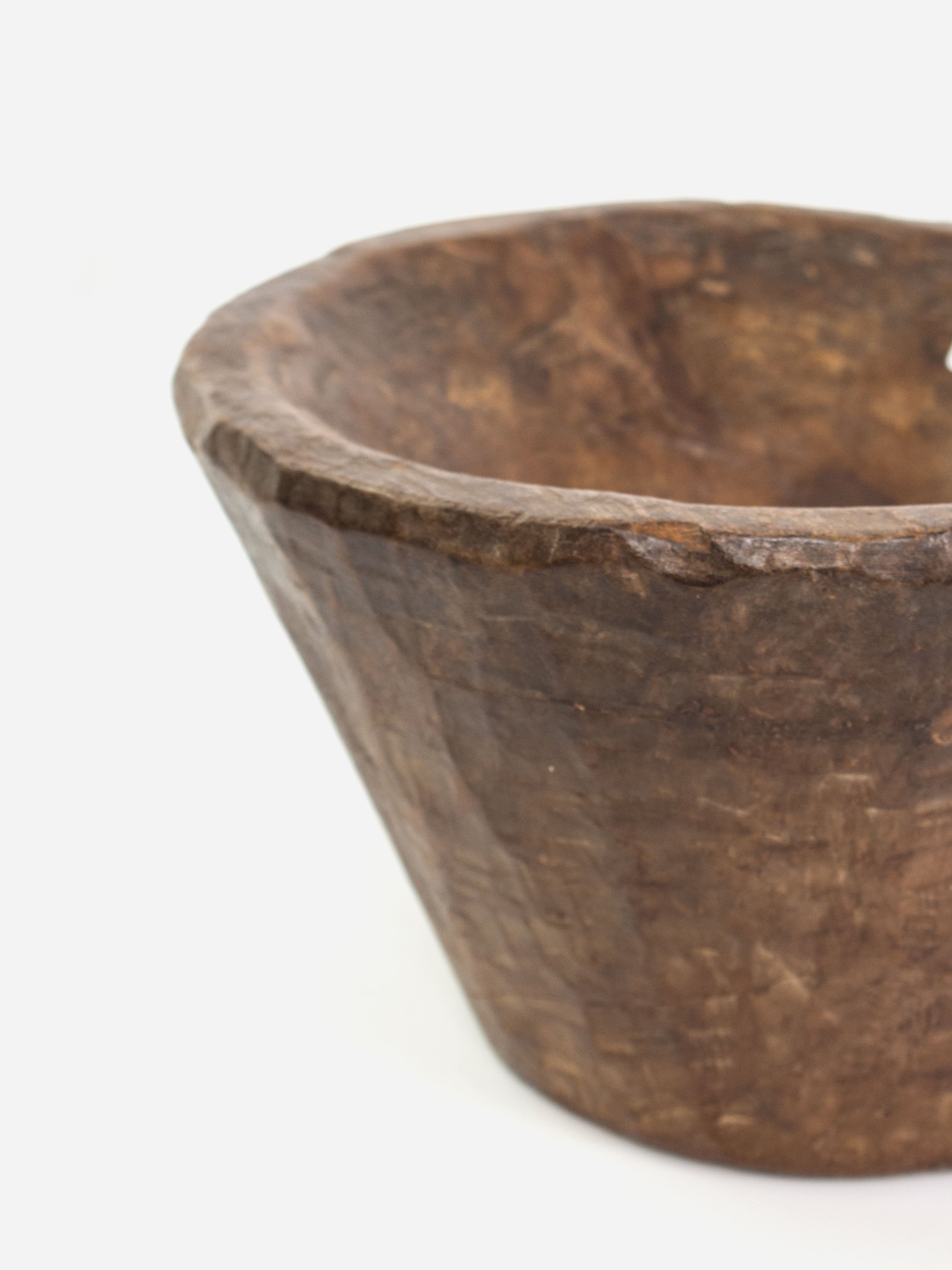 Antique Wooden Spice Bowl