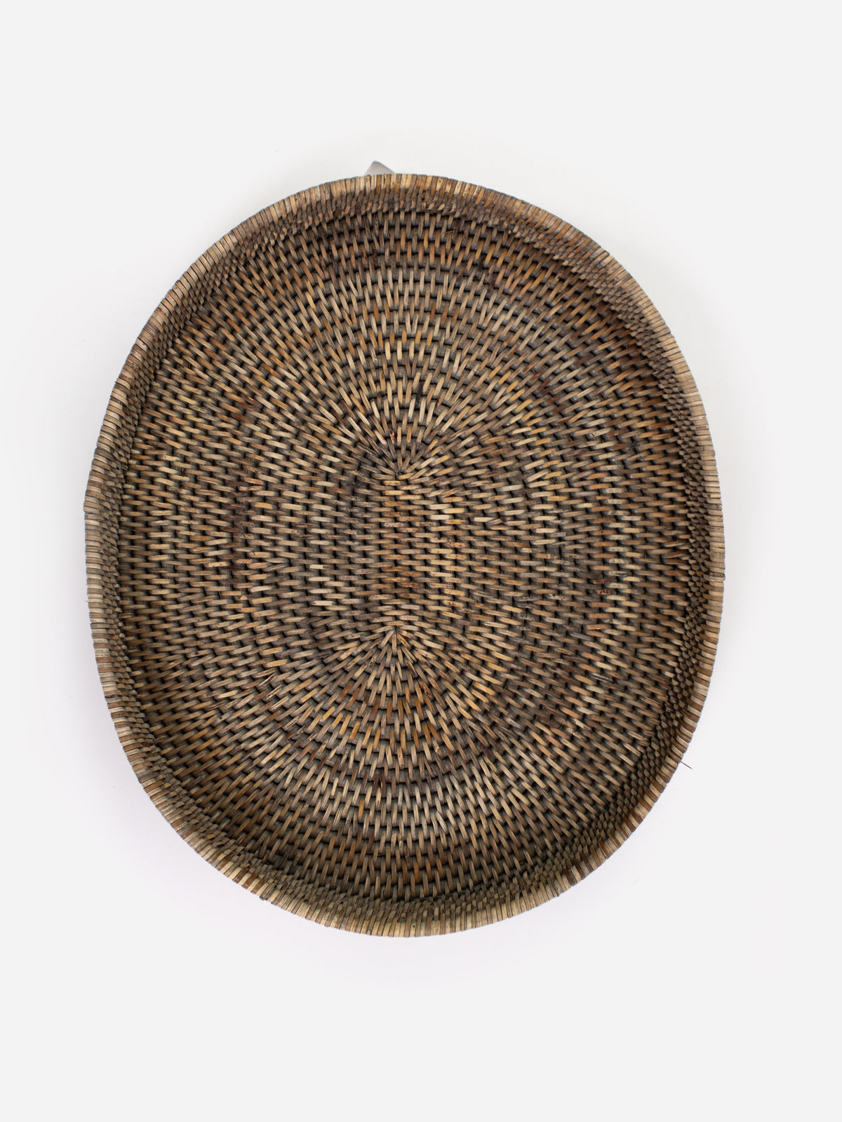 Autumn Rattan Oval Closed Tray