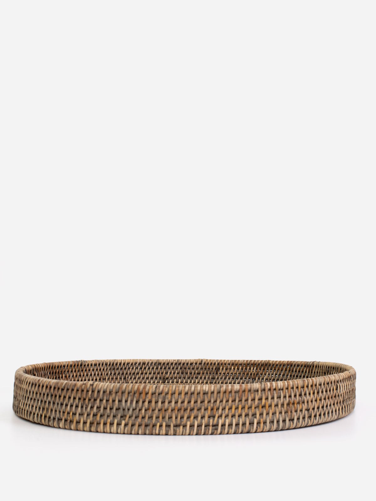 Autumn Rattan Oval Closed Tray