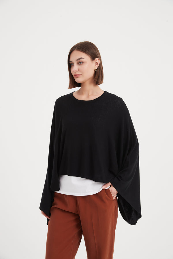 Oversized Knit Layer Top