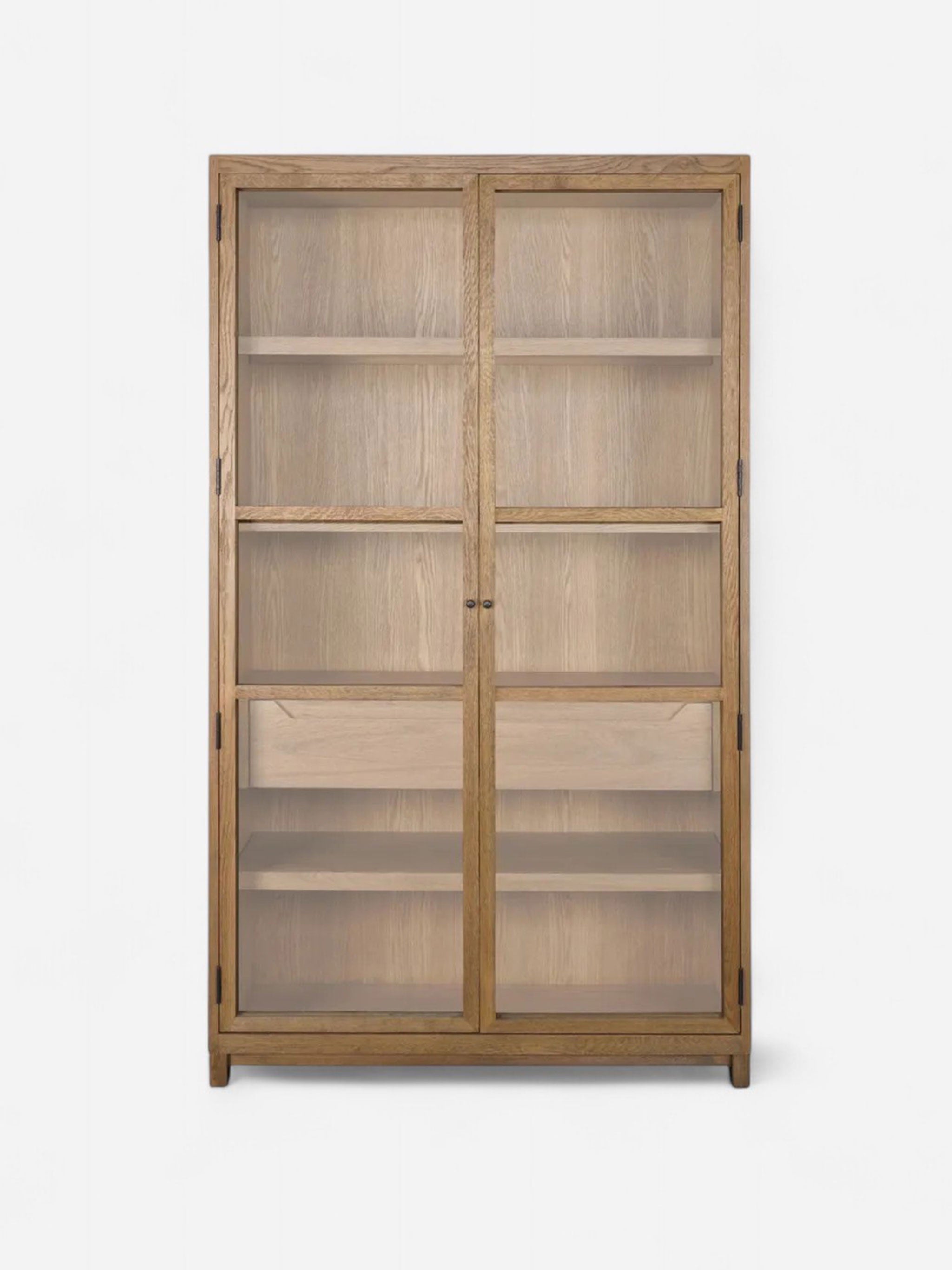 Baxter Glass and Oak Cabinet