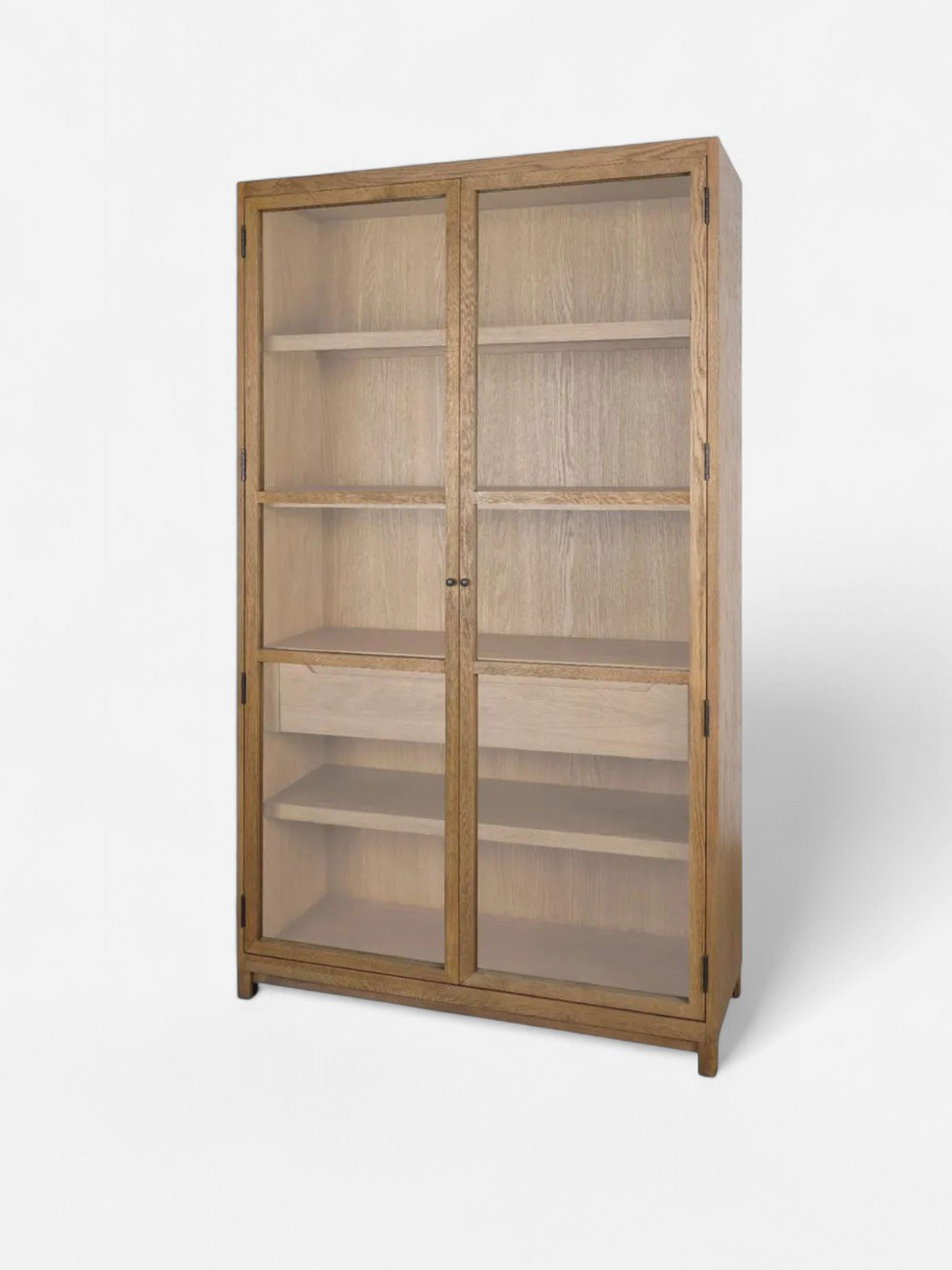 Baxter Glass and Oak Cabinet