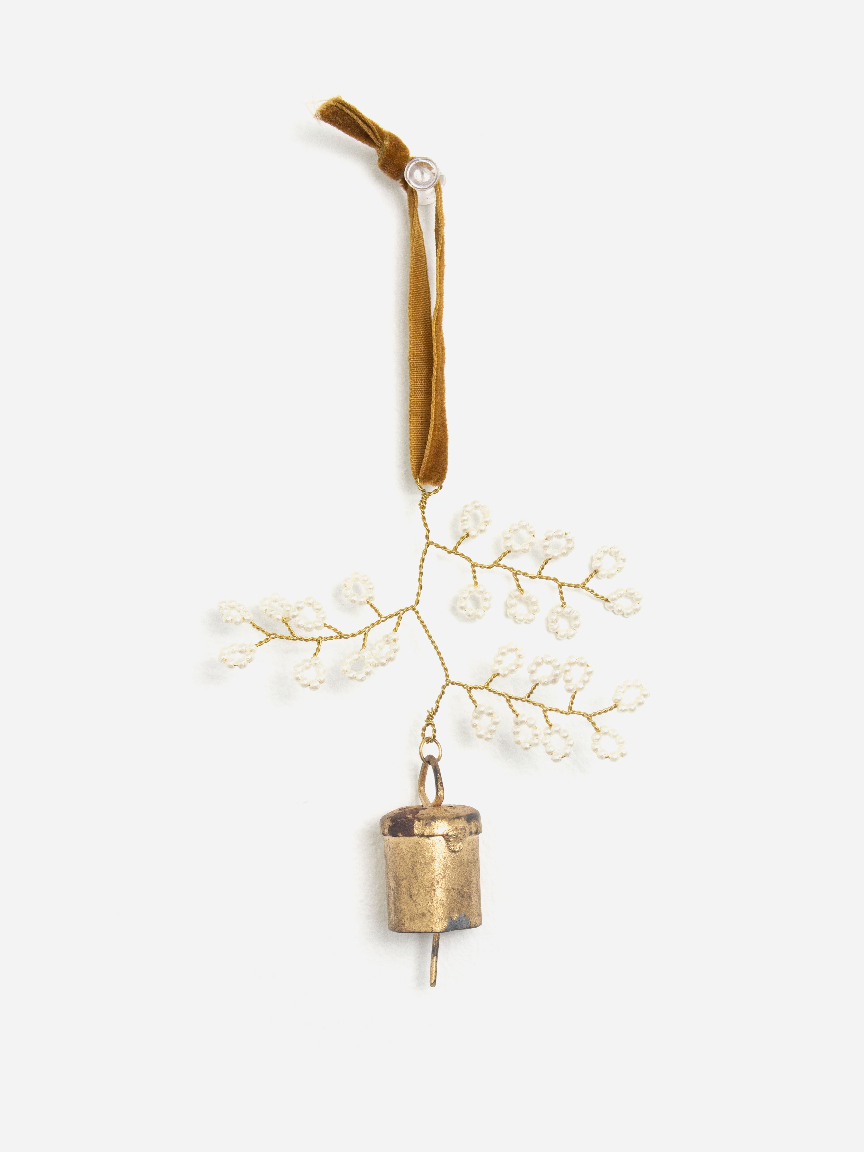 Beaded Flower Bell Decoration